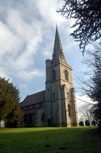 The church from the north-west January 2011